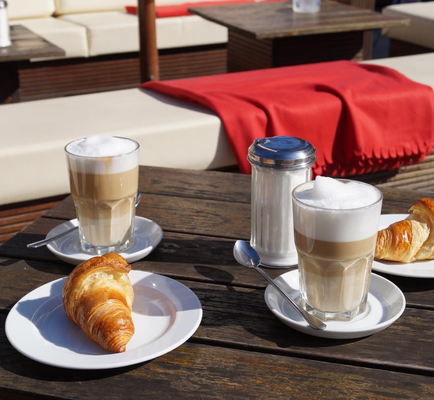 Außenansicht des Café May Winterhude